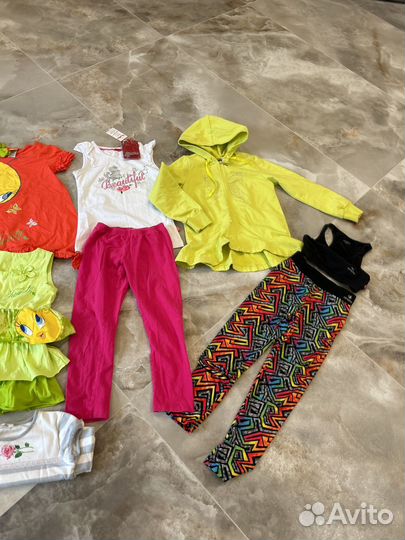 Пакет летней одежды для девочки 128-134