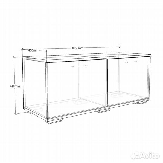 Тумба Афина-951a венге цаво прикроватная