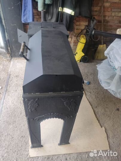 Крышка барбеккю для чугунных мангалов с чугунной р