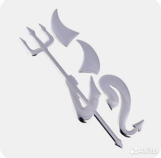 Наклейка на значок авто