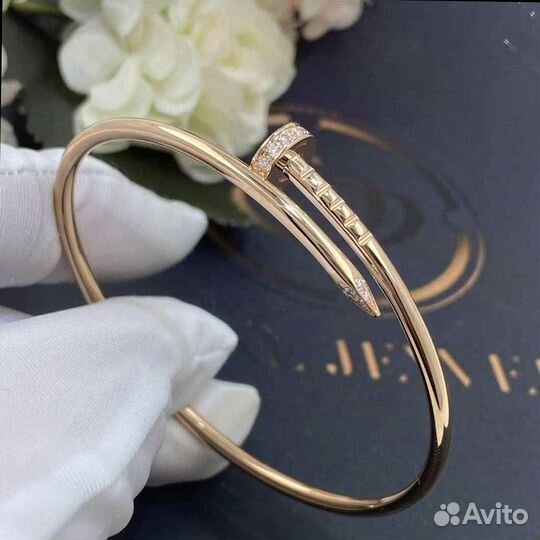 Браслет Cartier Гвоздь, маленькая модель, розовое золото 0,09ct