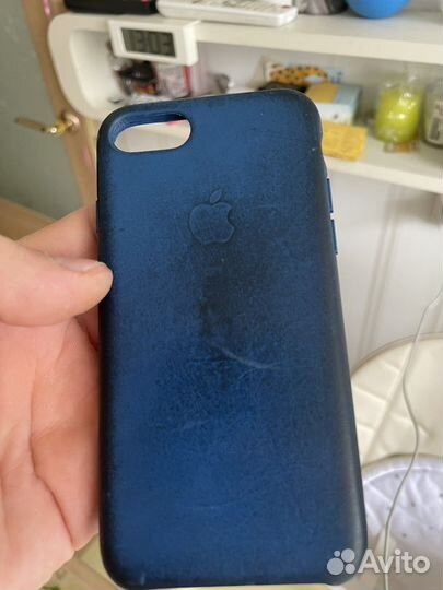 Чехол Leather case iPhone 7 8 Se2 Se3