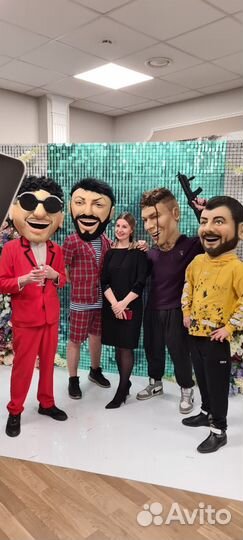 Ростовые куклы, звёзды. Шуточный стриптиз