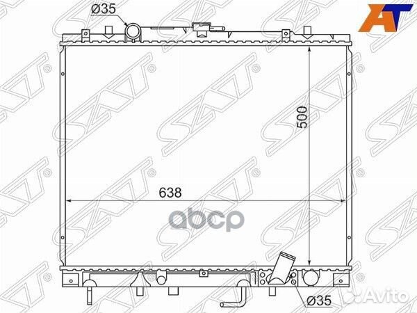 Радиатор Mitsubishi L200 96-06 / Pajero Sport 9