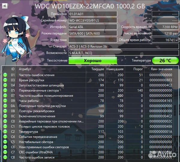 Жесткий диск WD 1TB