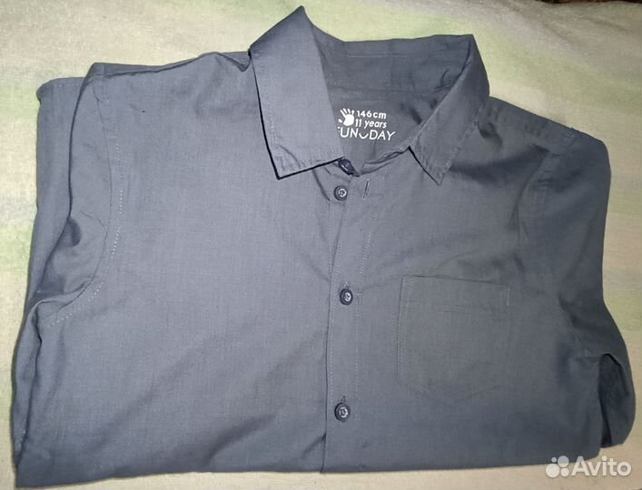 Школьная рубашка на мальчика 146