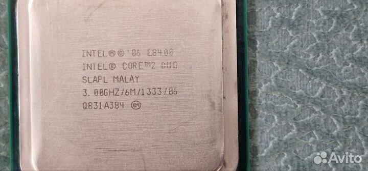 Процессор Intel Сore 2 Duo E8400, Socket LGA 775