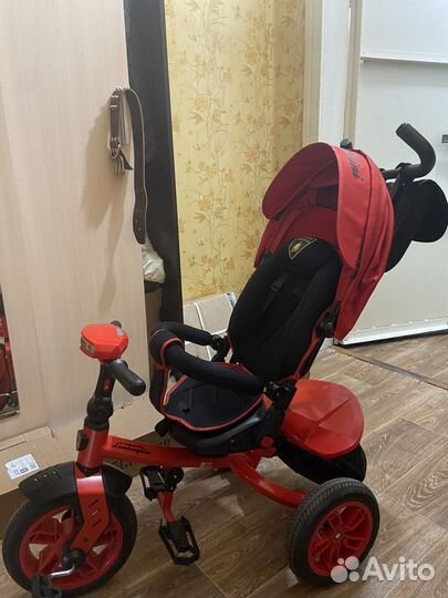 Велосипед Lamborghini с родительской ручкой