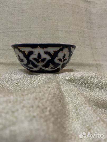 Узбекская посуда пахта - большое блюдо и пиала