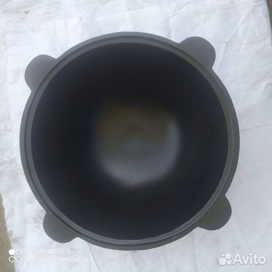 Казан узбекский чугунный с крышкой
