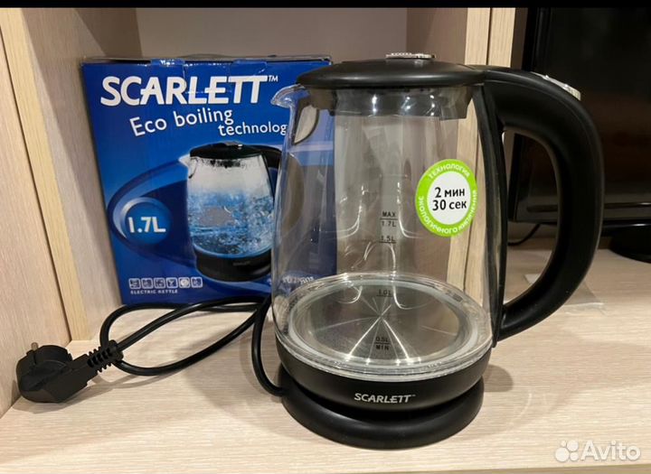 Чайник электрический scarlett новый