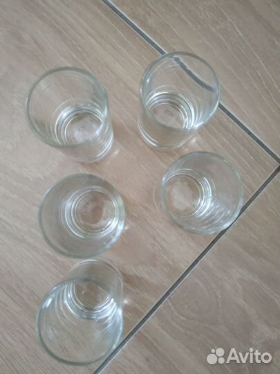 Набор стопок, стекло, утолщённое дно, 60мл. 5шт