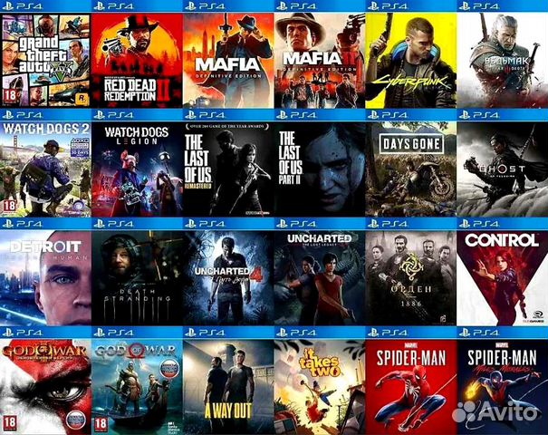 Игры PS4 с установкой на PlayStation 4 с по 9.00
