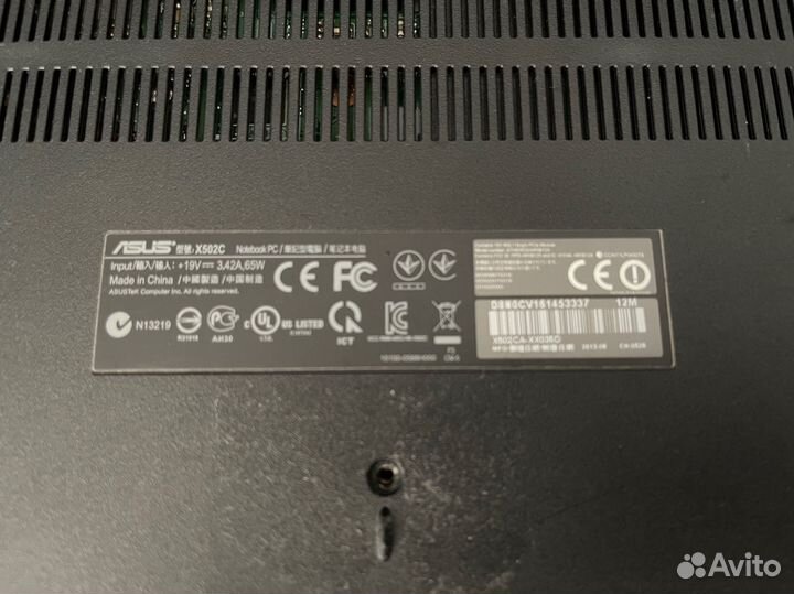 Ноутбук Asus x502c