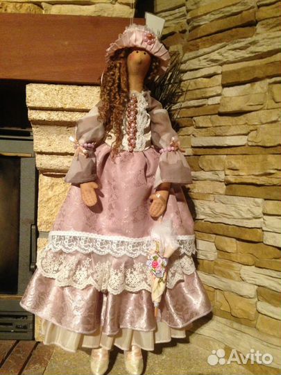 Тильда Высокая70 см Кукла коллекционная.Новая