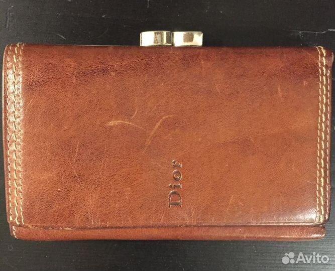 Кошелек christian dior женский натуральная кожа