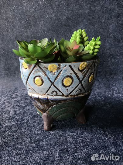 Горшочки для цветов настольные в ассортименте