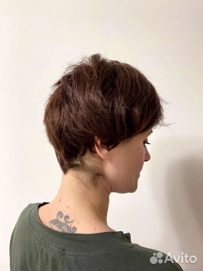 Парик из натуральных волос новый