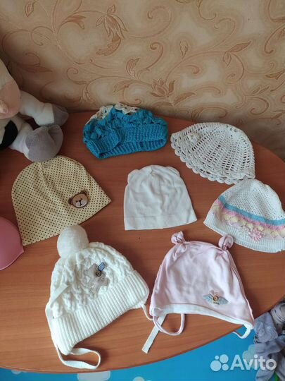 Детские шапочки для новорожденных