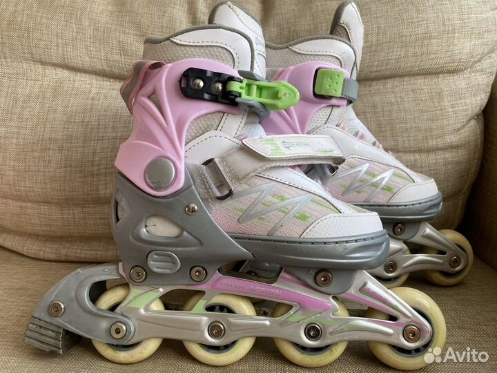 Ролики раздвижные/девочка/33-36