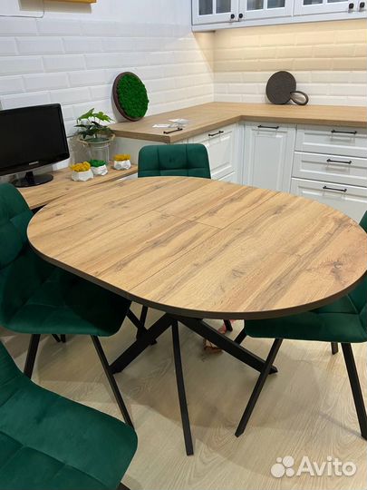 Стол обеденный Раздвижной раскладной 90см+32см