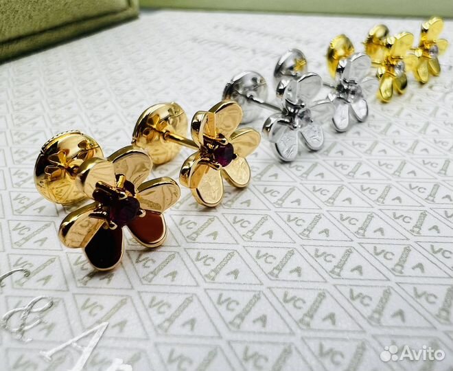 Van cleef frivole mini серьги