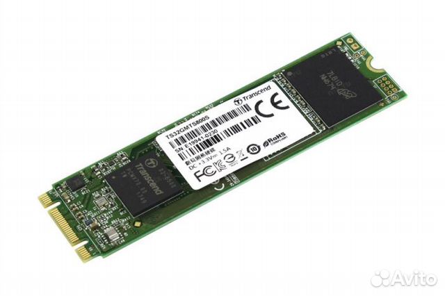 Твердотельный диск 32GB Transcend MTS800S M.2 SAT
