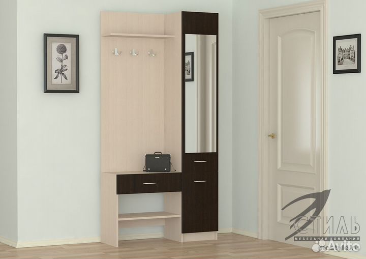Домино-2У Прихожая Дуб молочный Венге
