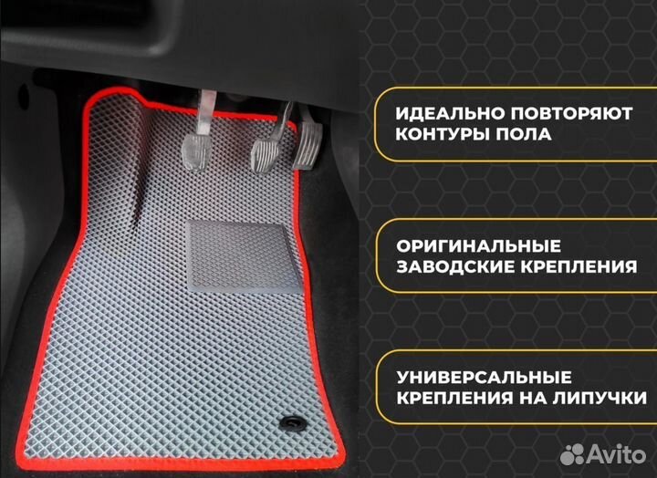 Автоковрики evа Renault Megane III с бортами Ева