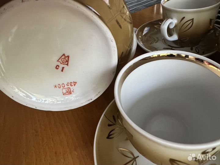 Сервиз кофейный, 6 персон, мфз