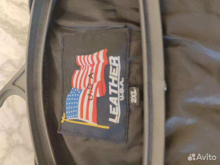 Байкерский кожаный жилет