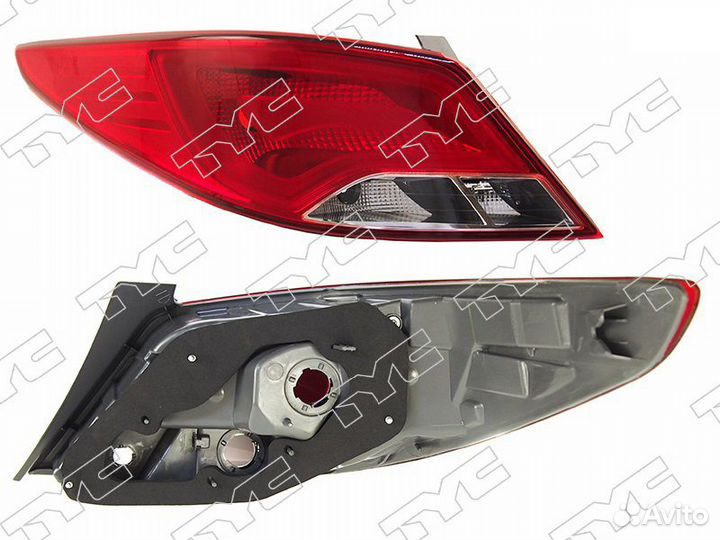 Фонарь задний hyundai solaris 1