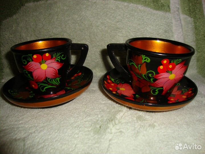 Хохлома кофейная пара