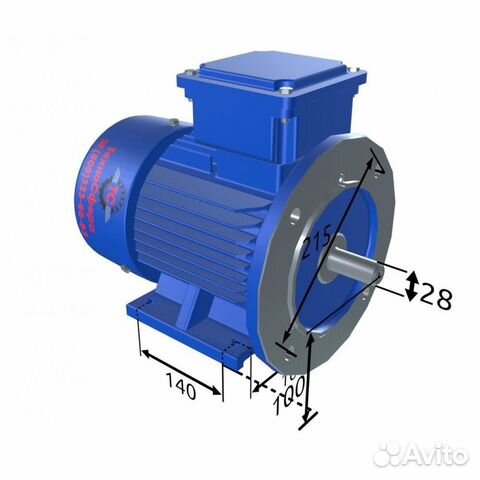 Электродвигатель аир 100L6 (2,2кВт/1000об.мин)