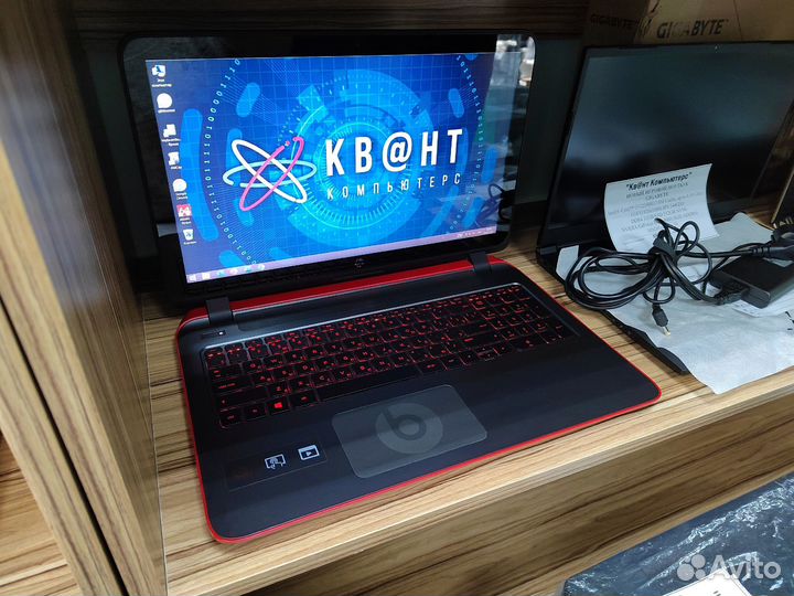 Редкий красивый ноутбук HP Beats 15 на гарантии