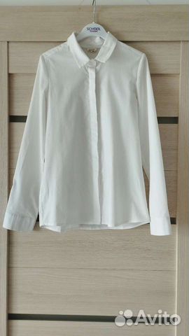 Рубашка белая для девочки р. 152 объявление продам