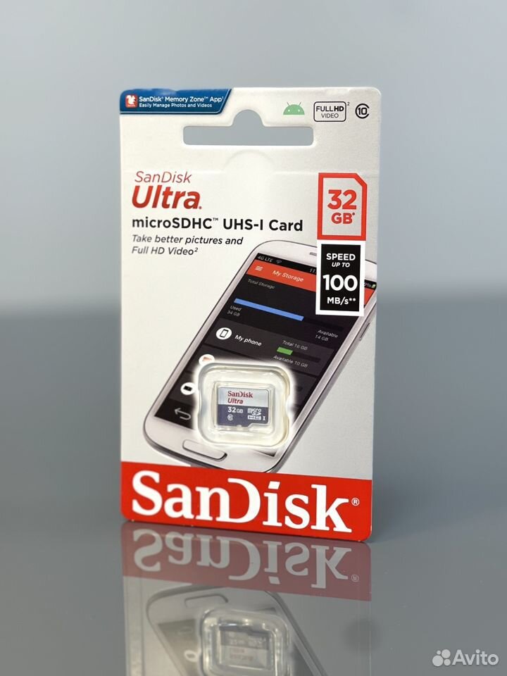 Карта памяти MicroSD SanDisk Ultra