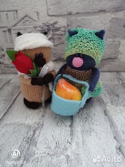 Интерьерные мягкие игрушки Котики