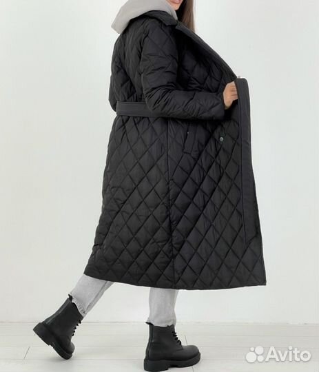 Пальто стеганое женское тренч Zara