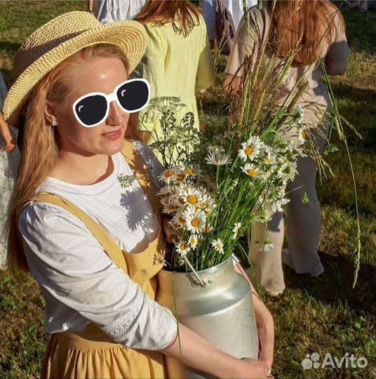 Канотье из рафии ручной работы