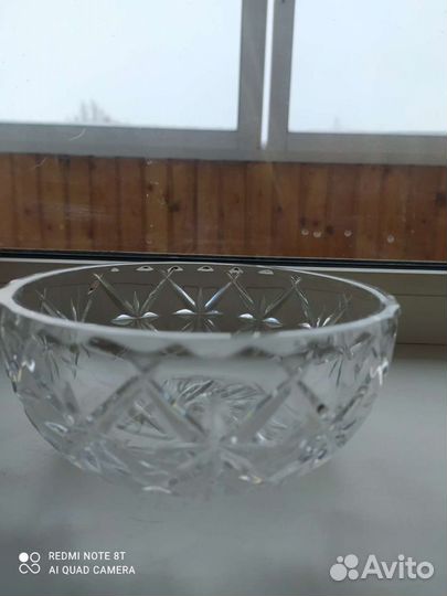 Хрустальная конфетница СССР, ваза