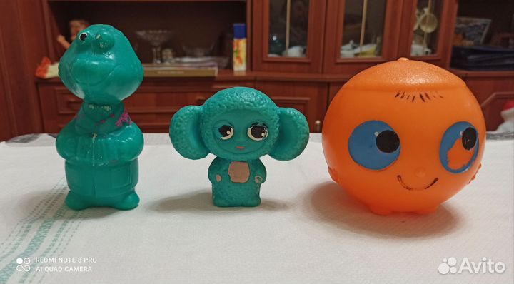 Игрушки СССР, чебурашка, крокодил Гена, колобок