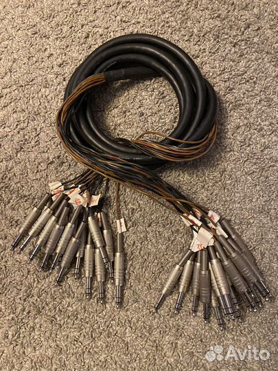 Мультикор canare 16х16 jack 3 метра