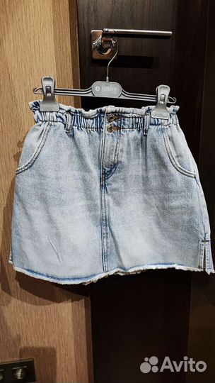 Джинсовая юбка zara для девочки 152