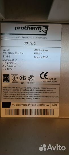 Газовый котел Protherm 30 TLO медведь
