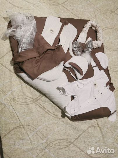 Компект детской одежды на выписку (теплый)