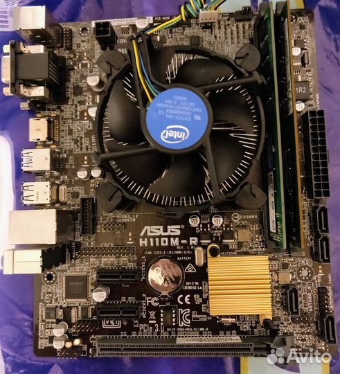 Материнская плата Asus H110M-R i5 6400 8gb