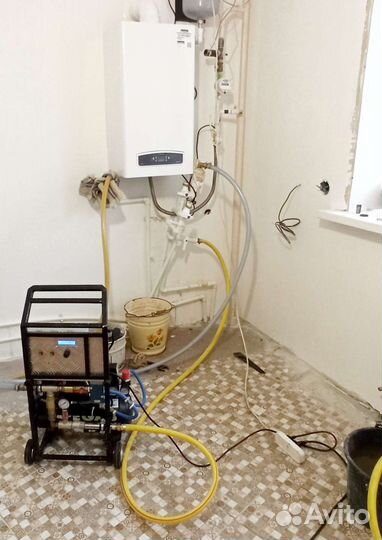 Промывка систем отопления, замена теплоносителя