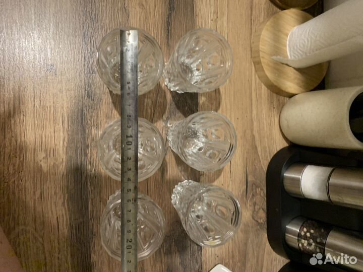 Хрустальные стаканы тяжелые стильные