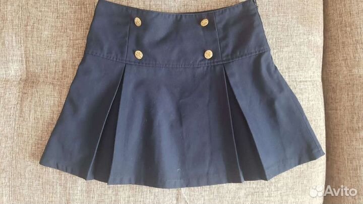Юбка школьная синяя 146 см